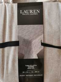 Obrus Ralph Lauren szary nowy 152x264