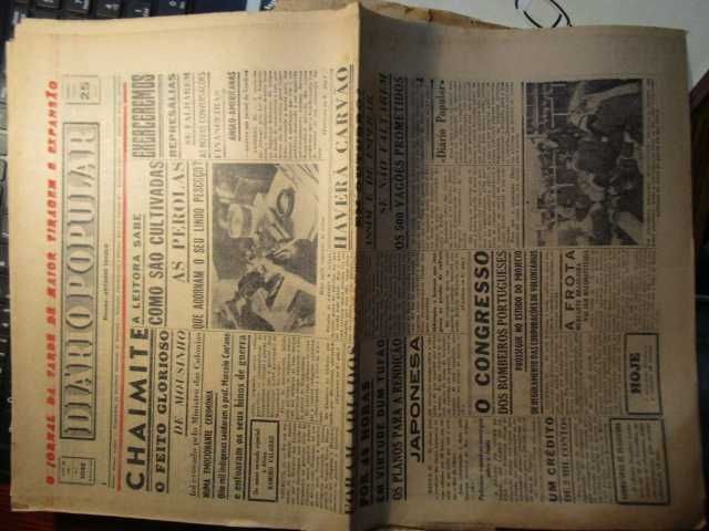 jornais Diário Popular 1945 segunda guerra mundial