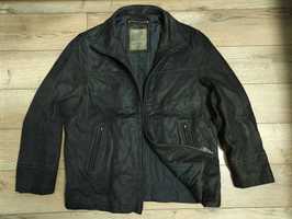Canda 52 р. 2XL шкіряна чоловіча темно коричнева замшева куртка осіння