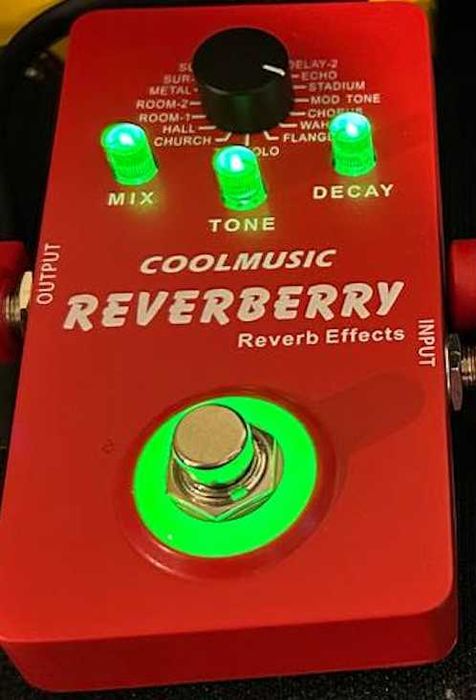 Педаль ефектів Coolmusic Reverberry (16 ефектів)