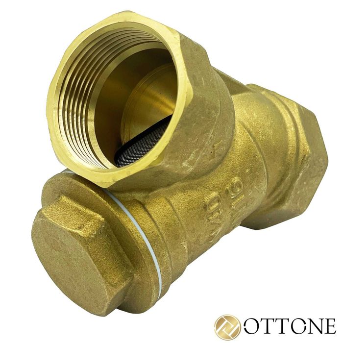 Filtr Skośny Siatkowy Osadnikowy Do Co Wody Z Magnesem Mosiężny 3/4''