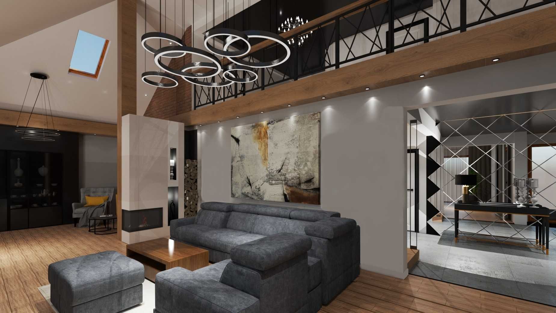 Projektowanie wnętrz, Projektant, Architekt, Wizualizacje 3D