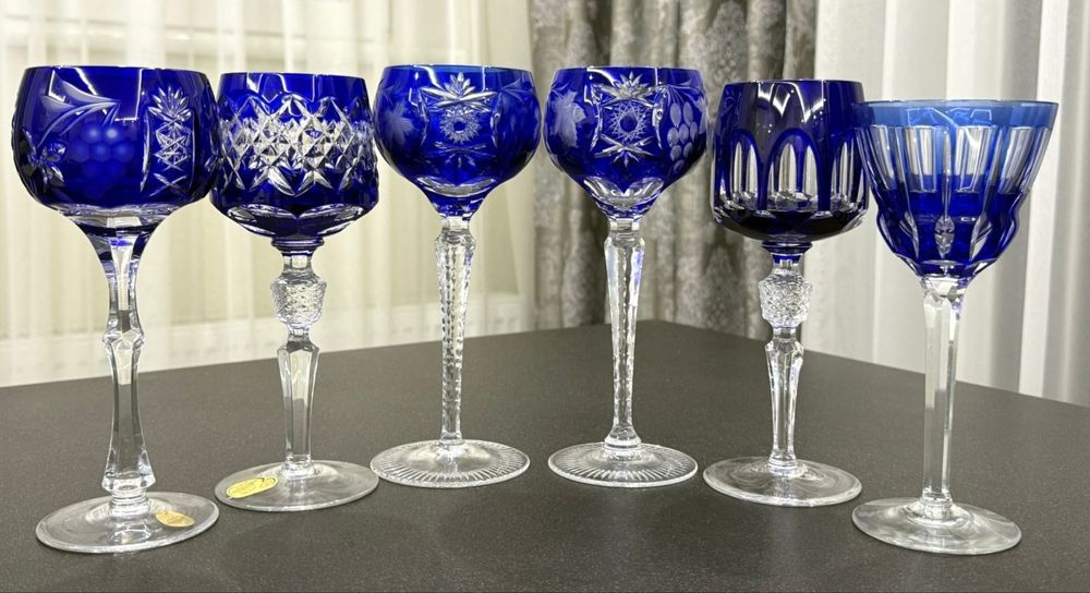 Винтажные хрустальные фужеры для вина Nachtmann Joska GDR Германия