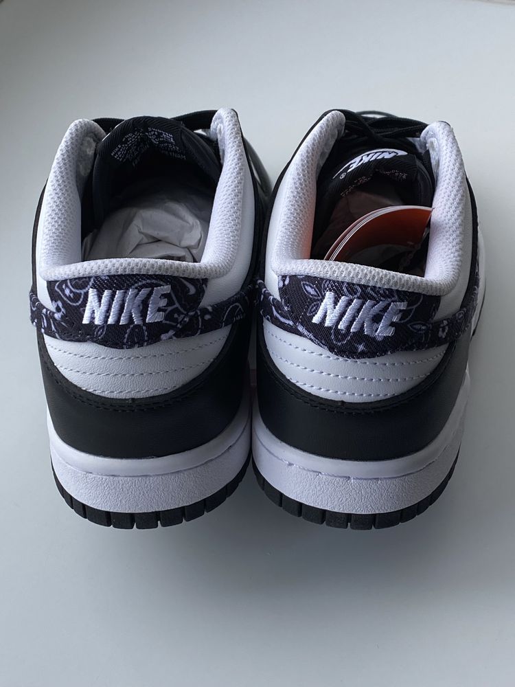 Nike Dunk Low ESS Black/White DH4401-100 / Найки Данки Чорно-Білі