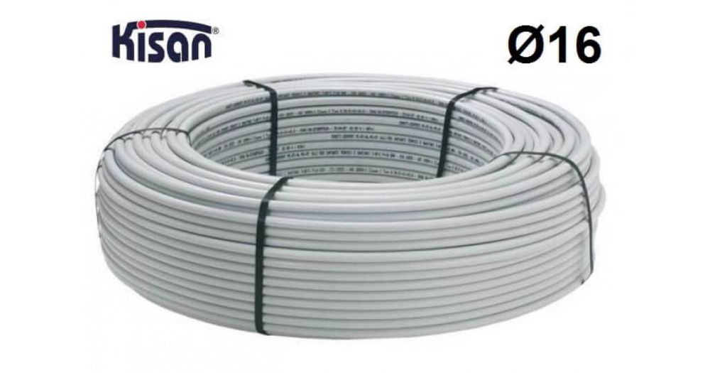 Труба металопластикова Kisan PE-Xb/AL/PE 16x2