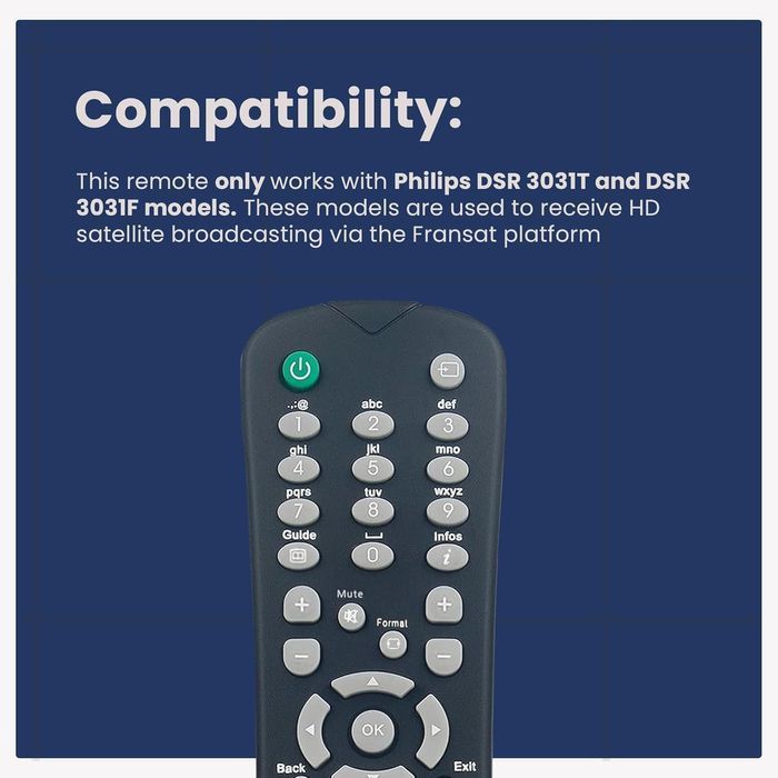 Pilot Philips Sterowania Do Dekoderów Philips Dsr 3031T Oraz Dsr 3031F