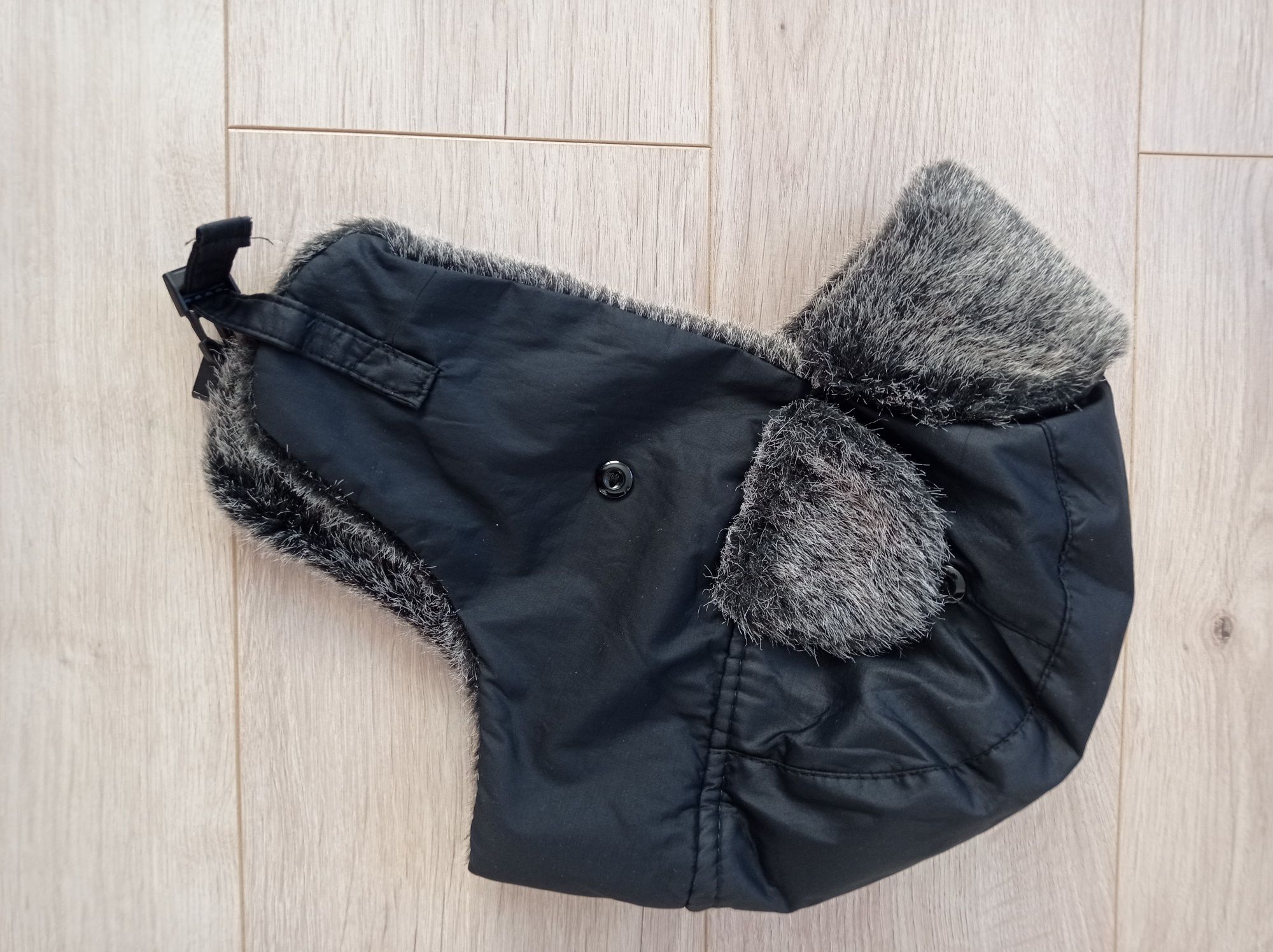 Czapka pilotka z wełną r.54, 5-8 lat