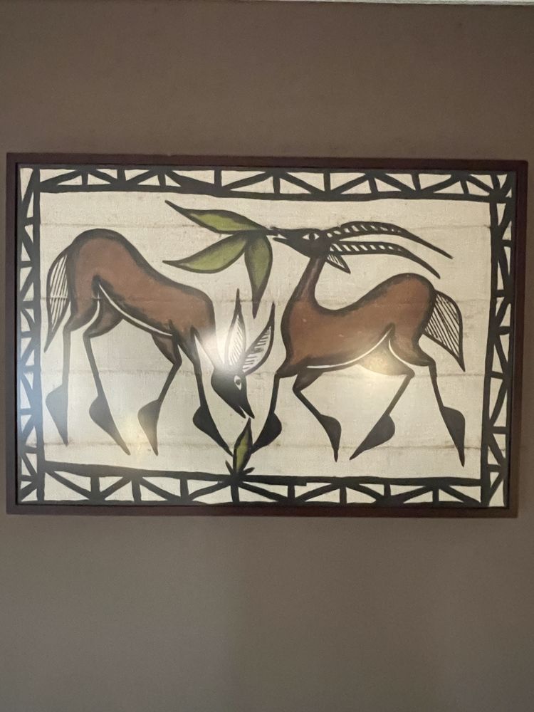 Quadro em tecido Africano