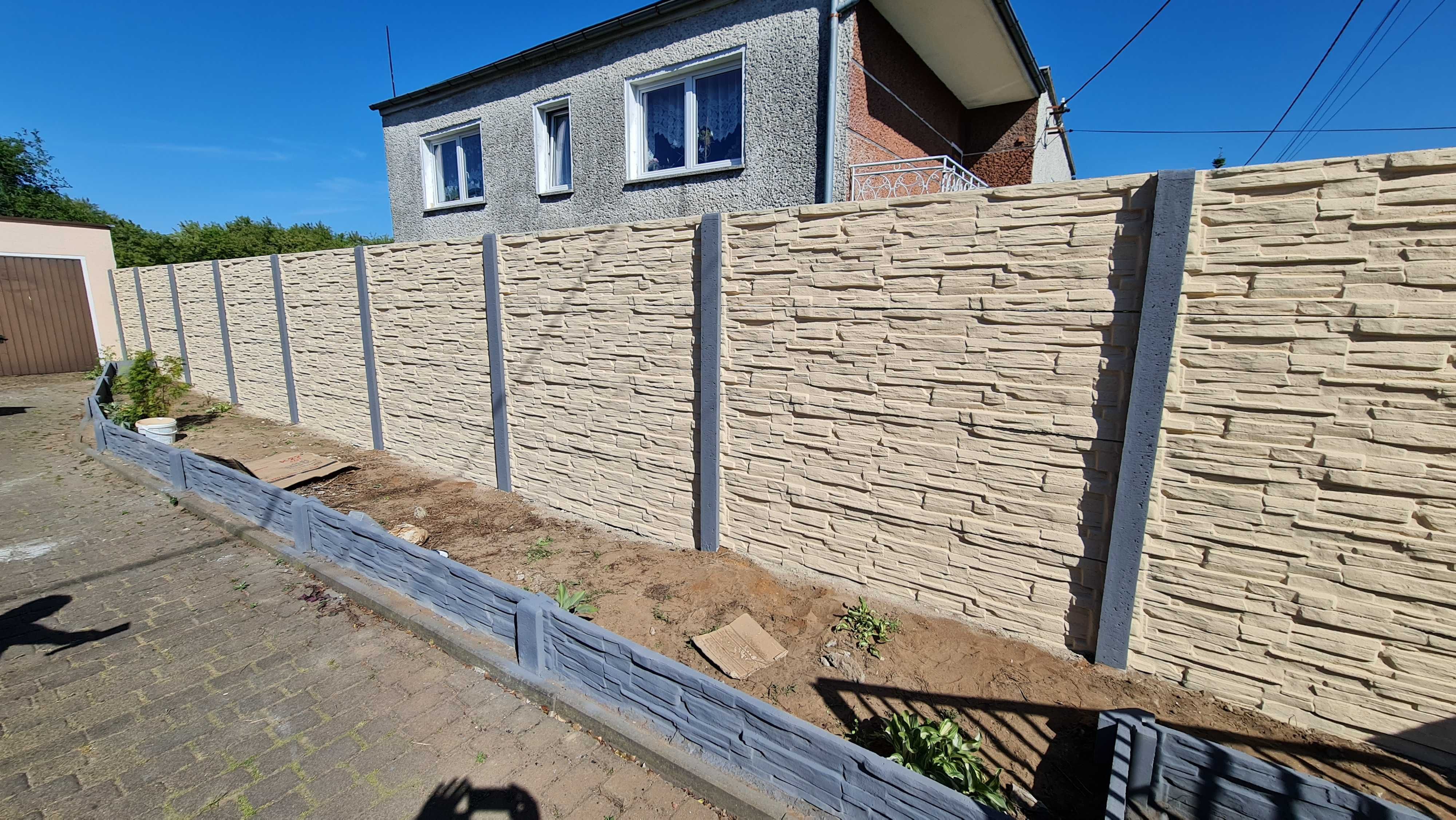 Bramy Dwuskrzydłowe Przesuwne Furtki Ogrodzenia BETONOWE z montażem