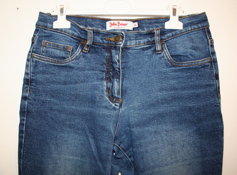 JOHN BANER Niebieski Denim Jeans Rozmiar: 38