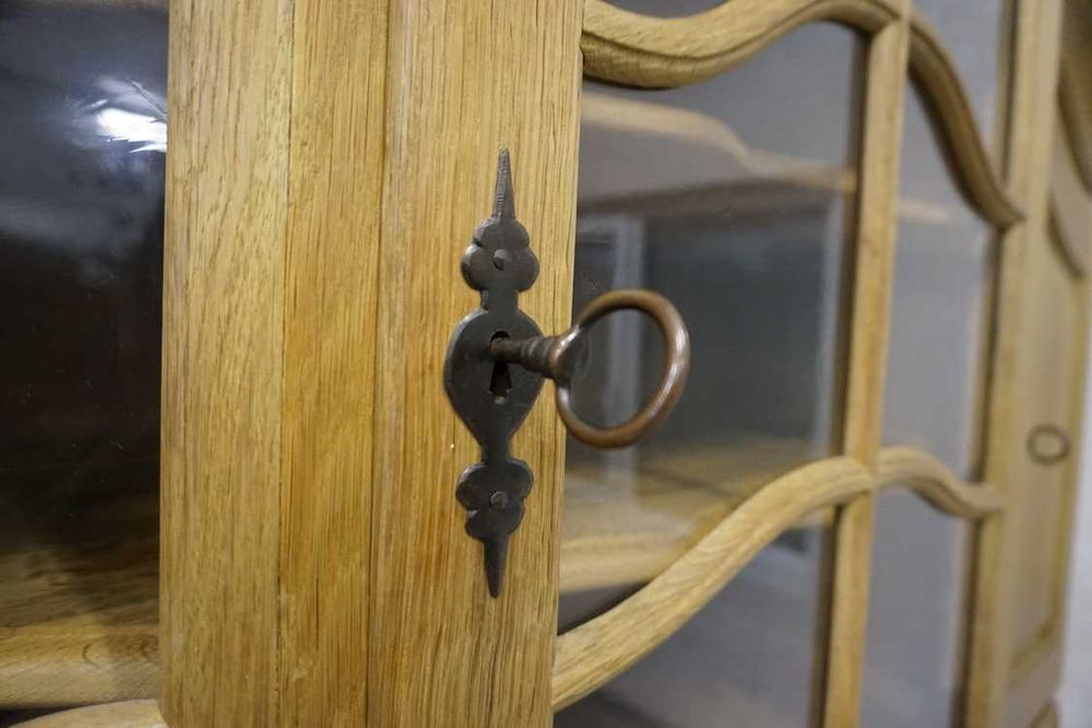 Witryna Komoda Kredens Pełny Lity Dąb szer 210 cm   (p-748) -20%  -20%