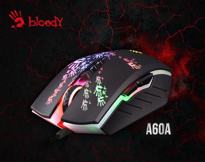 Миша Bloody A60 USB Black