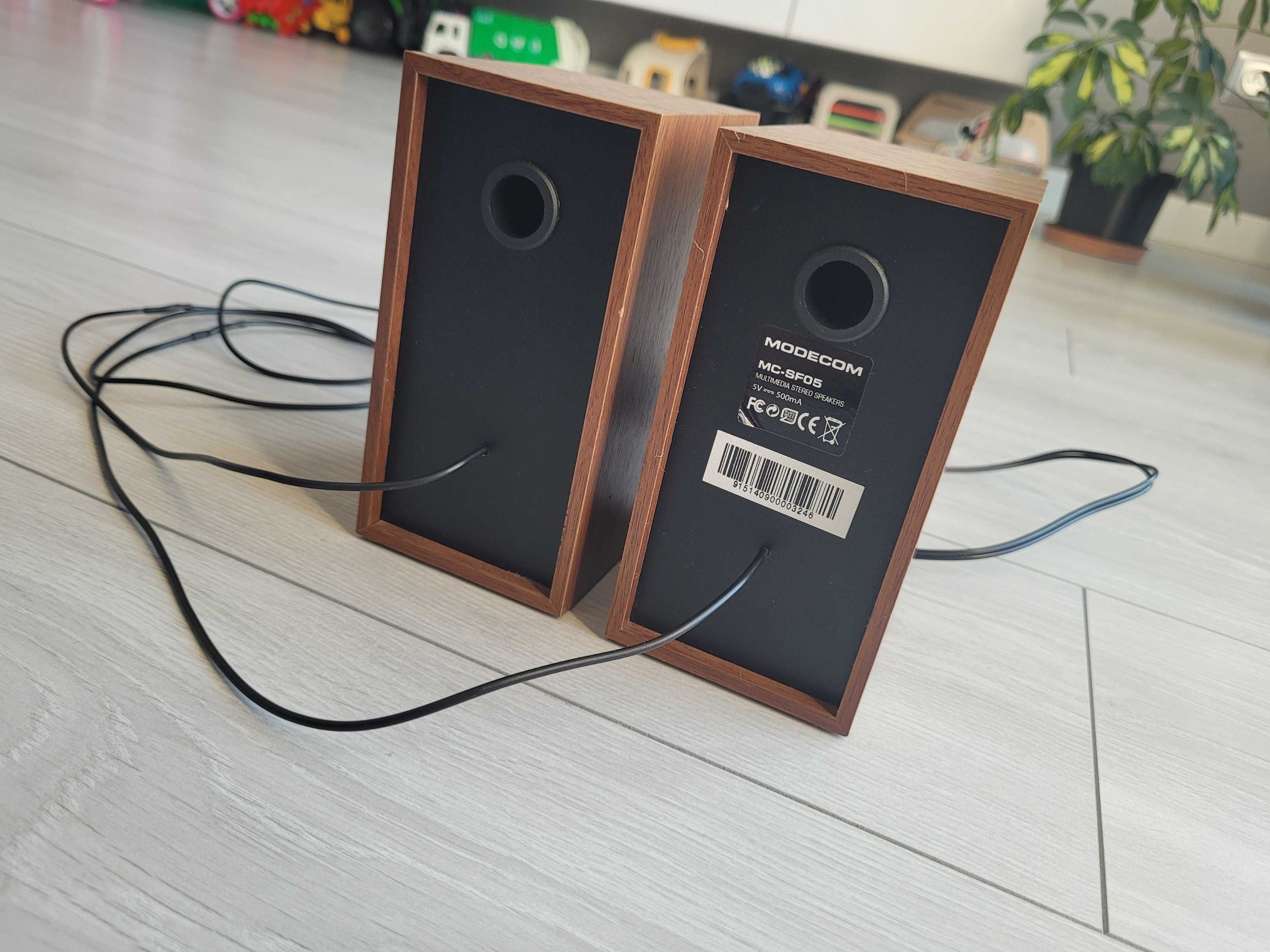 Głośniki 2.0 MODECOM MC-SF05 USB - DREWNO, doinwestowane