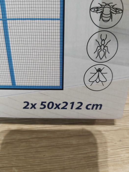 Moskitiera Orion, 2x50x212, magnesy, docięcie na wymiar,okazja.