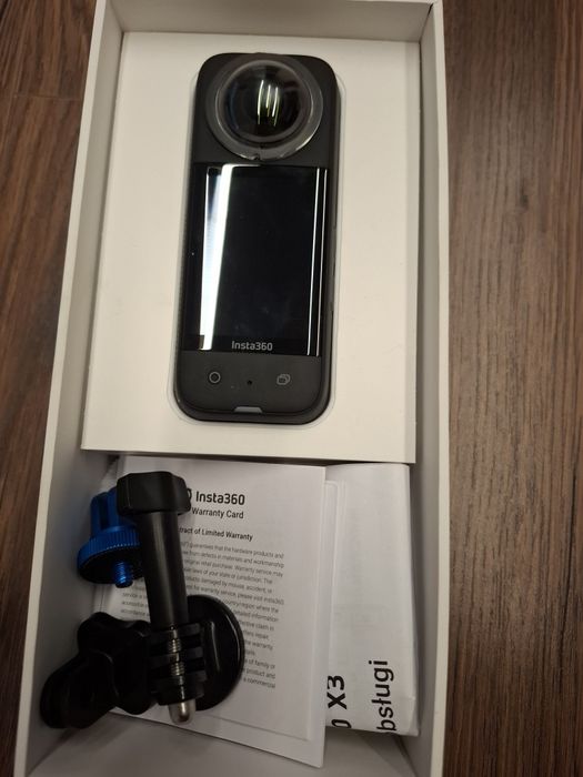 Kamera Insta360 x3 na gwarancji + akcesoria