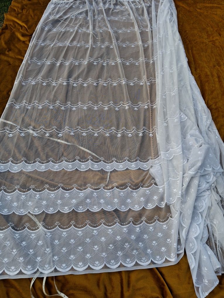 Firana retro PRL 280x490 2 sztuki