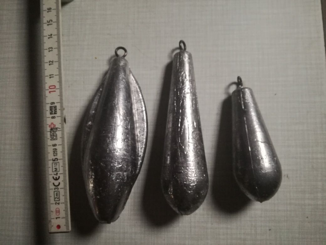 Chumbadas para pesca de profundidade.