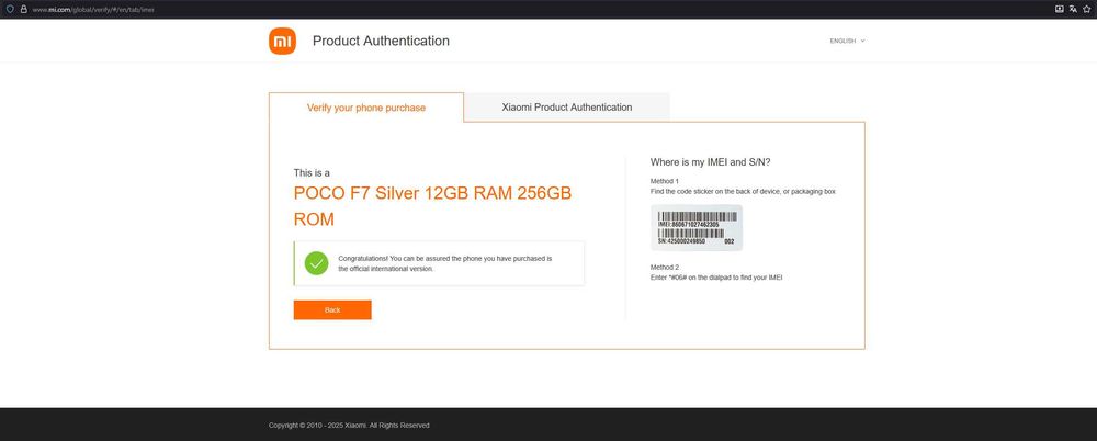 Xiaomi POCO F7 Srebrny 12/256GB Oryginał, Nówka w folii, Ładowarka 90W