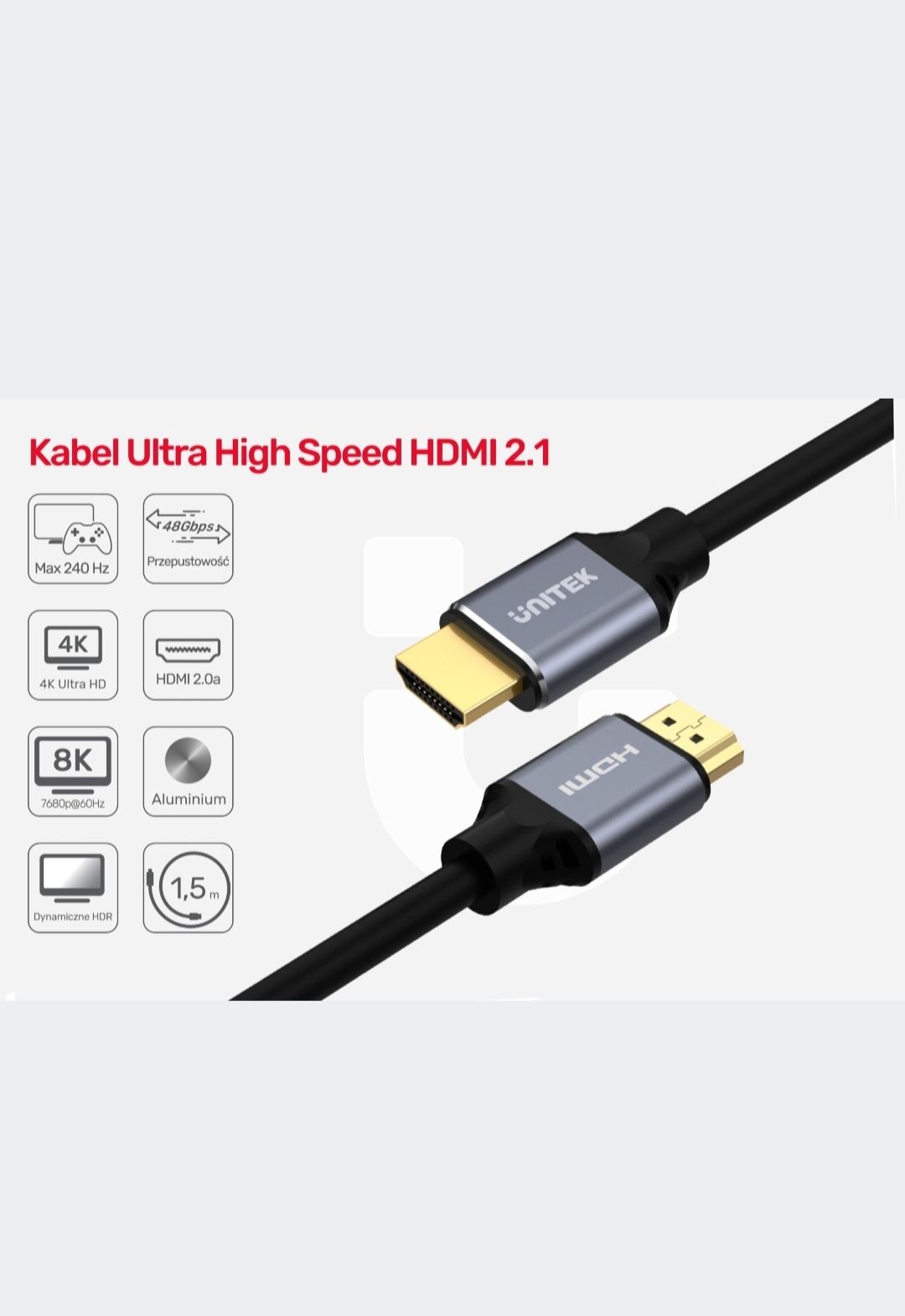 Przewód Unitek 8 K HDMI ver..2.1 - 3 m