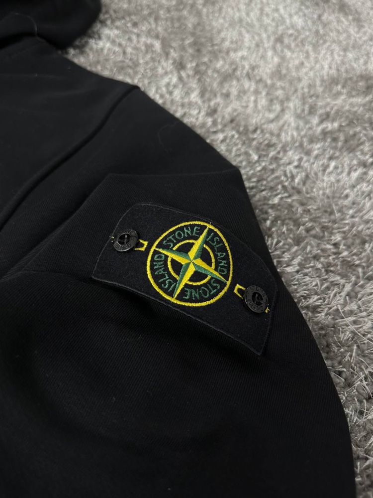 Зіп Худі Stone Island CREWNECK в трьох кольорах чорні білі оранж Акція