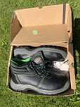 Czarno zielone buty robocze 44