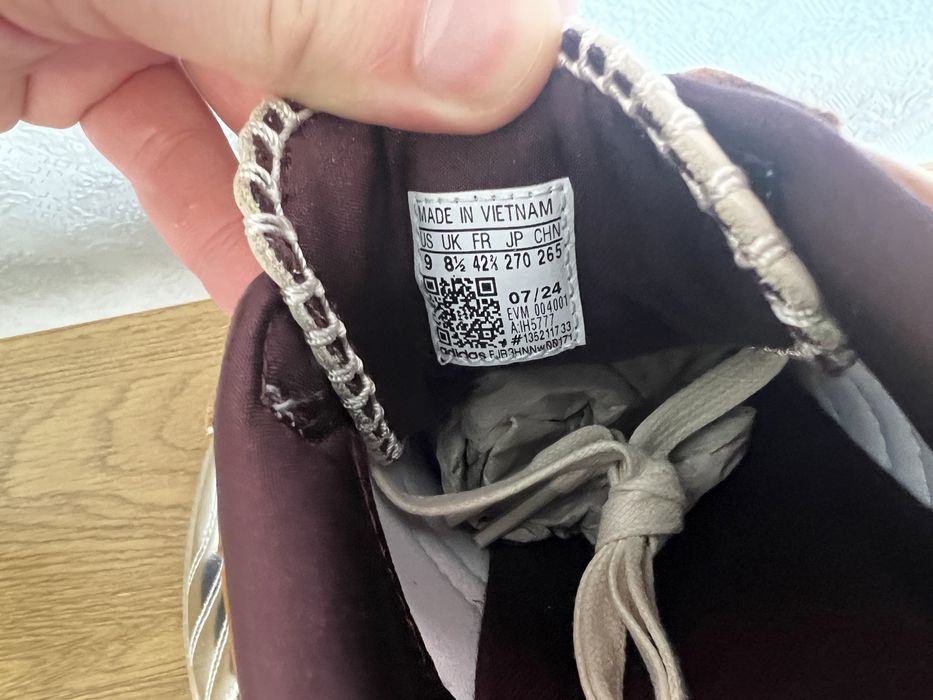 Оригінальні кросівки adidas originals x wales bonner mn samba mettalic