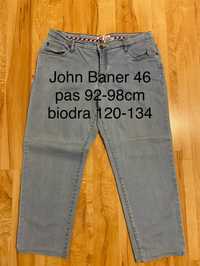 John Baner 46 3xl spodnie damskie jeasny niebieskie
