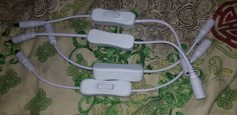 Подовжувач з вимикачем для камери відеонагляду і тд.