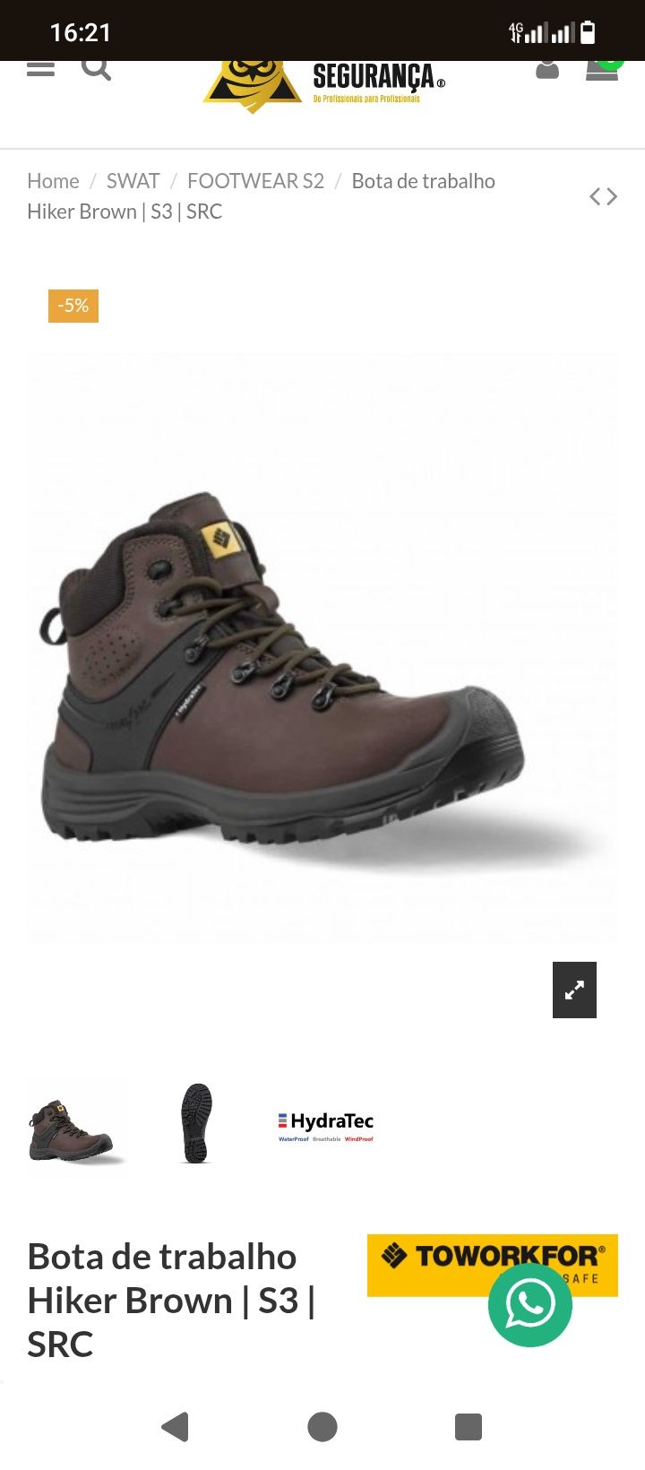 Botas de homem novas