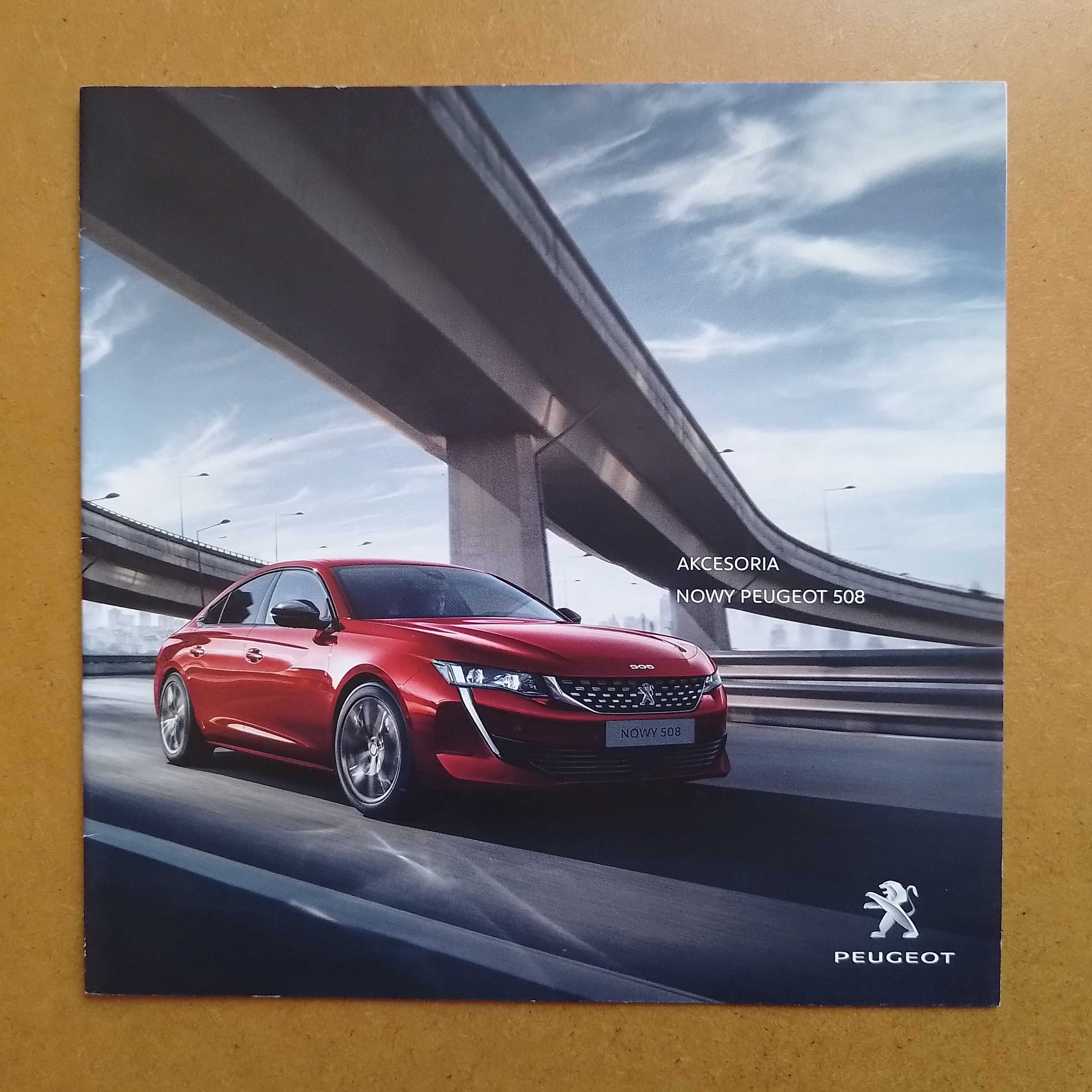 Prospekt, folder, broszura, katalog akcesoria Peugeot 508