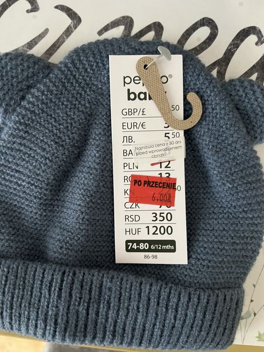 Czapeczka niemowlęca