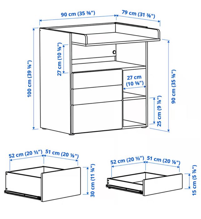 Przewijak Ikea duzy wygodny