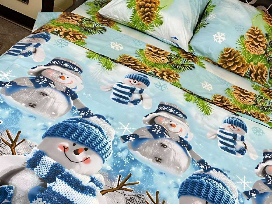 Комплект постільної білизни полуторний 100% бавовна