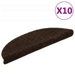 Vidaxl Samoprzylepne Nakładki Na Schody, 10 Szt., Brązowe, 56X17X3 Cm
