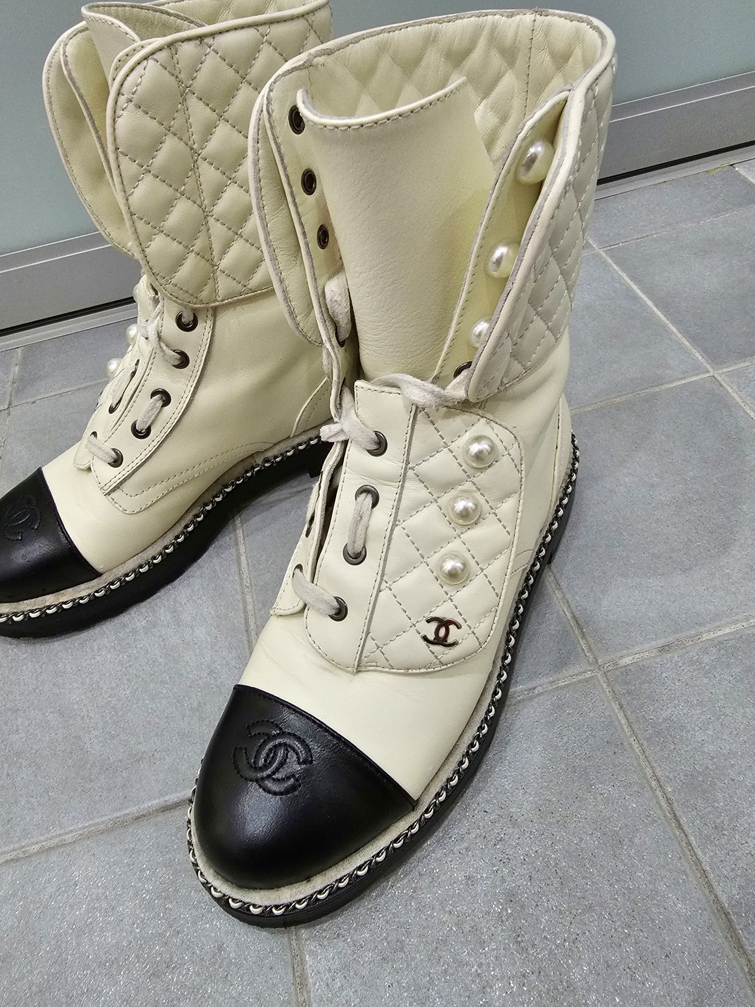 Ботинки, сапоги Chanel, р.38.