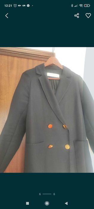 Blazer Zara azul escuro M