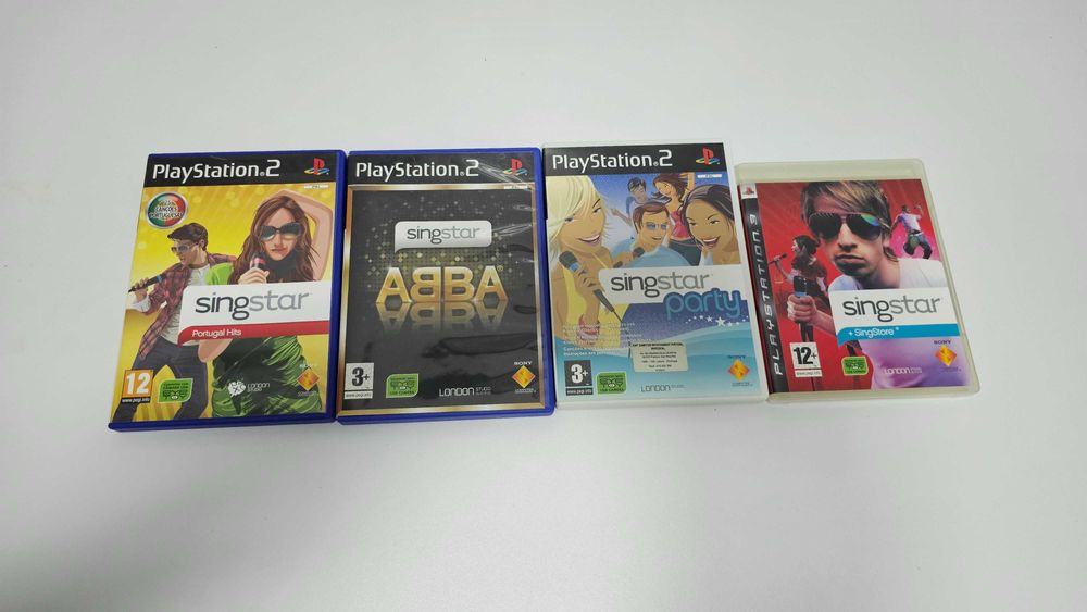 Coleção de Jogos SingStar para PS2 e PS3 – Vários Títulos