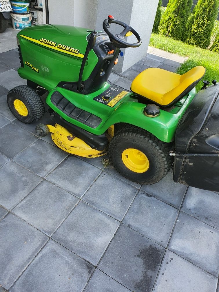 Traktorek John Deere LTR 166 , 107cm 350l 16km z koszem. Husqvarna hon