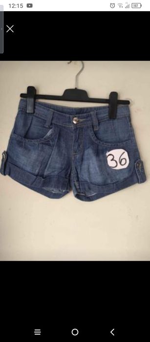 Calções ganga senhora tam 36 Stradivarius zara