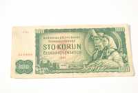 Stary banknot 100 koron Czechosłowacja 1961 antyk