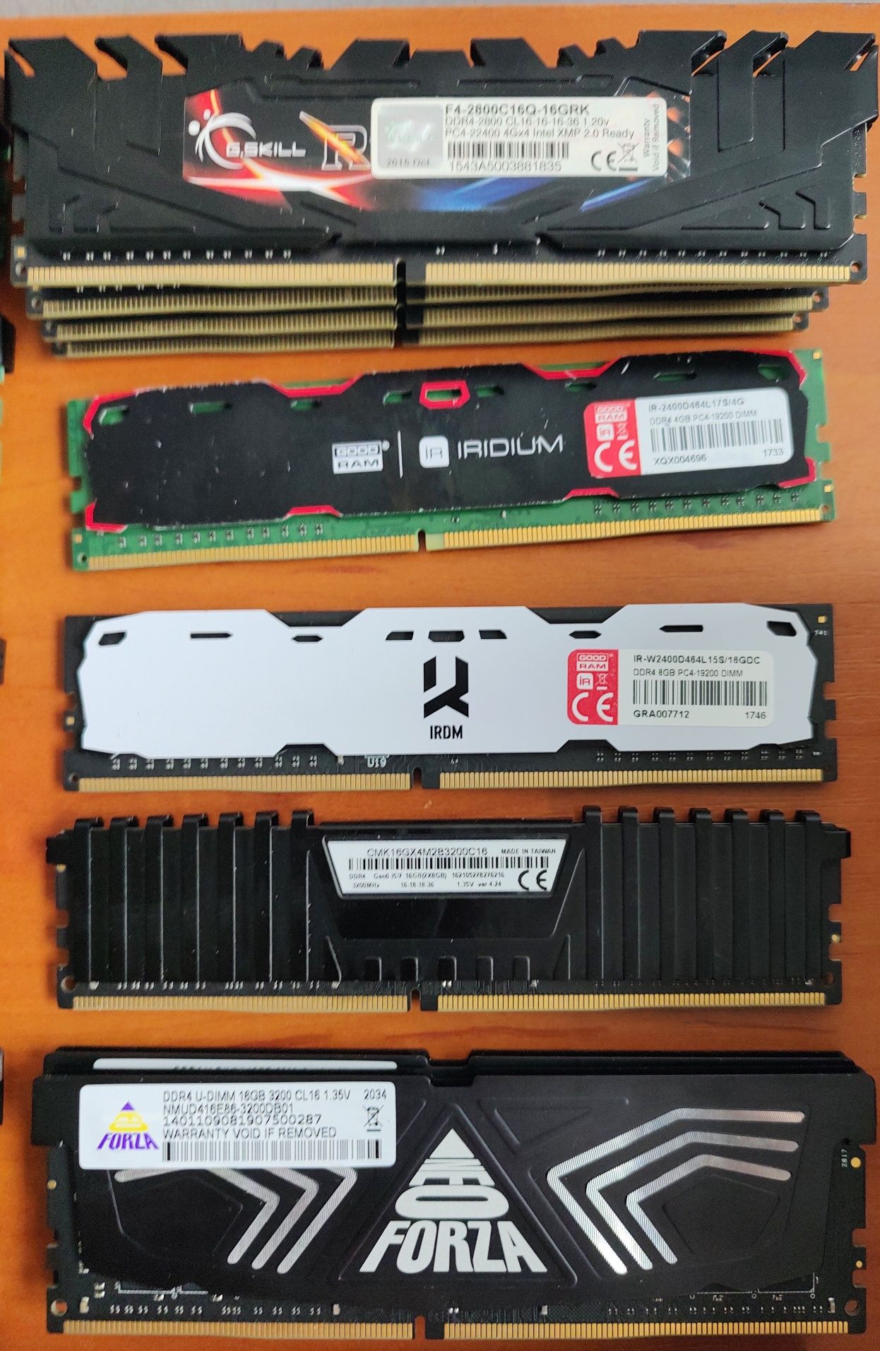 Ігрова оперативна пам'ять у радіаторах DDR3/4, 4/8/16Gb 1333-3200MHz