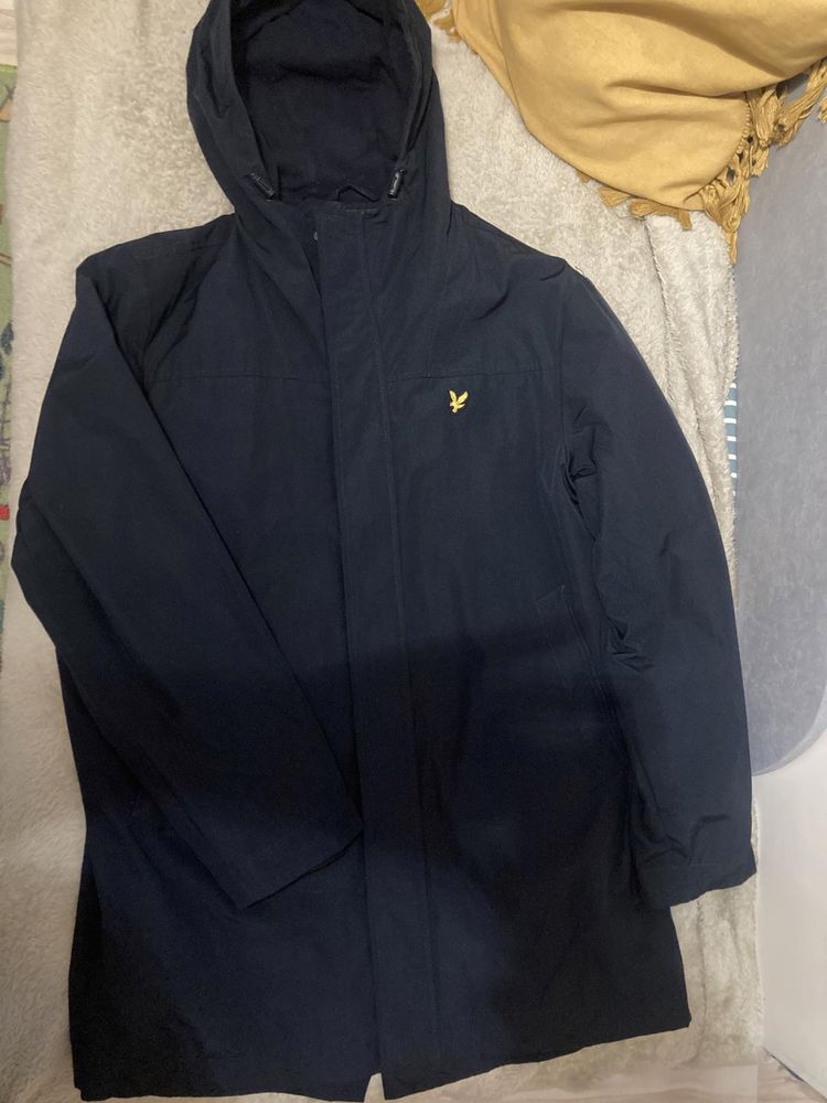 Lyle & scott parka kurtka długa navy Casual xl