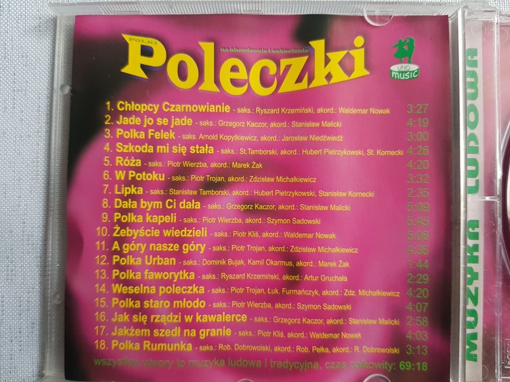 Polki i poleczki na akordeonie i saksofonie - płyta CD