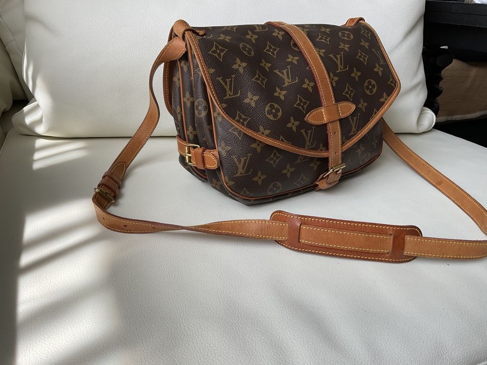 Louis vuitton vintage  saumur 30  сумка через плечо