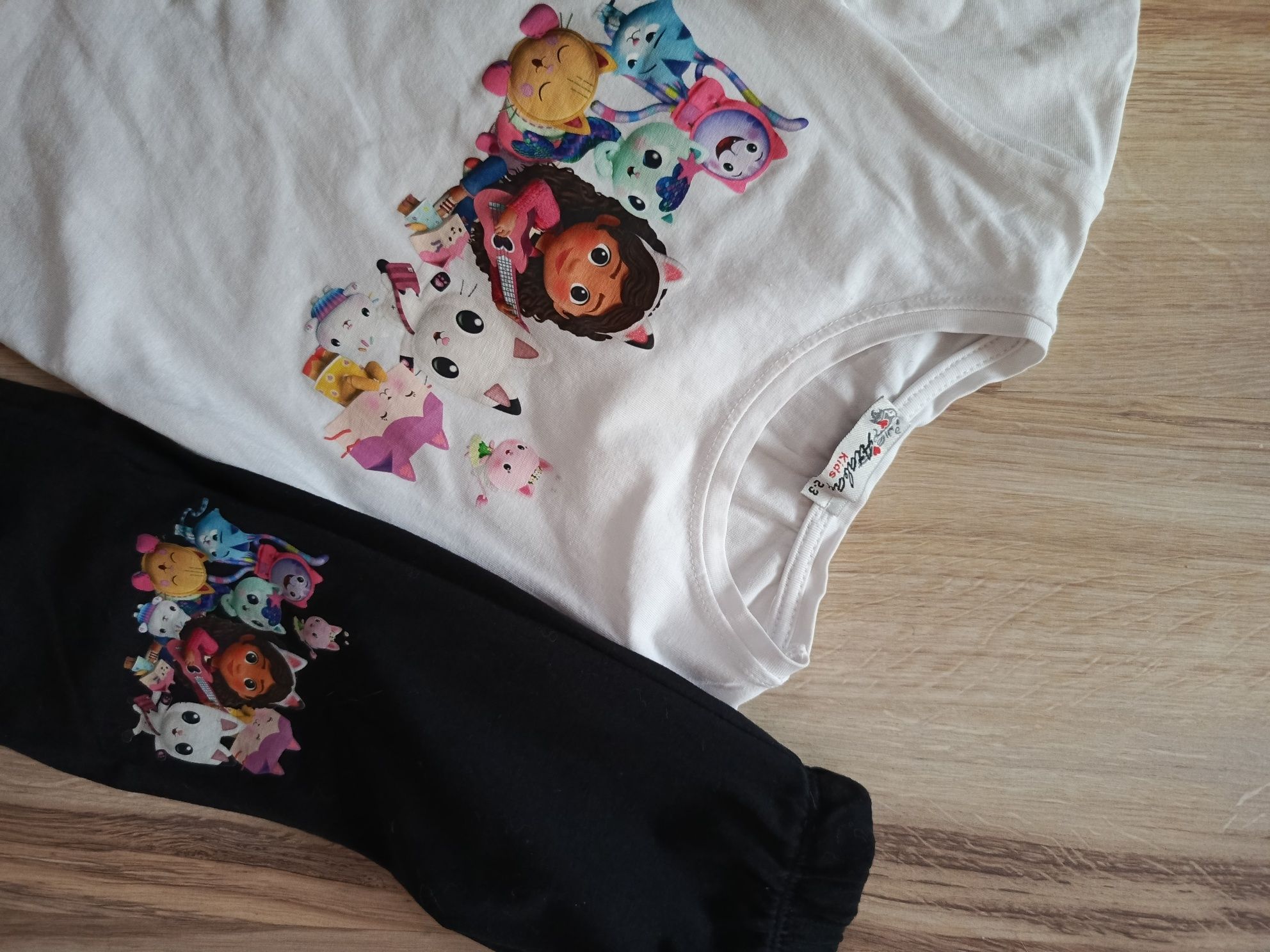 Komplet dla dziewczynki bluzeczka legginsy 92 Koci Domek Gabi