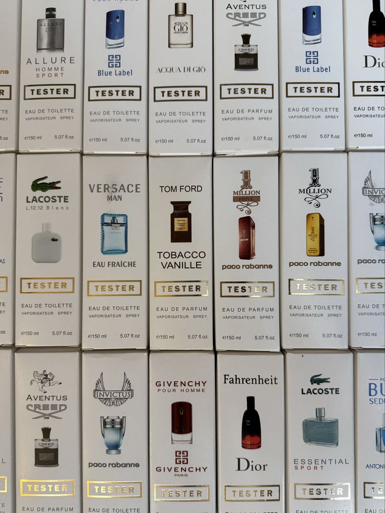 Парфуми Tom Ford, Versace, Givenchy, Dior, Chanel, Armani, Aventus