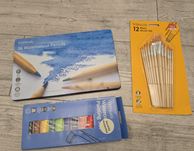 Kredki akwarelowe WHSmith 36 farby pędzle watercolour