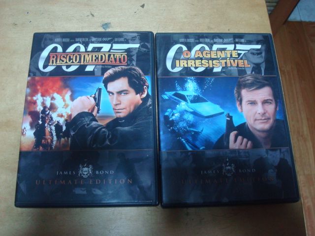 lote 12 dvds 007 ultimate edition de 1 e 2 dvds alguns selados