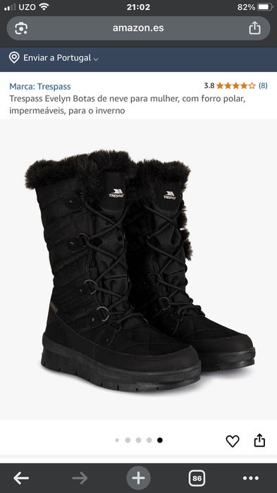 Botas de neve para mulher, impermeáveis, para o inverno