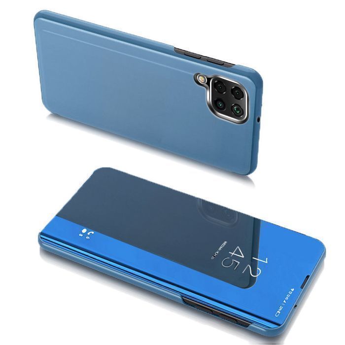 Clear View Case Futerał Etui Z Klapką Samsung Galaxy A22 4G Niebieski